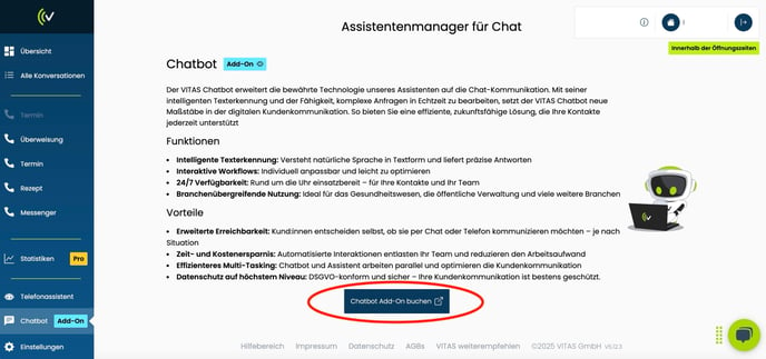 Chatbot freischalten