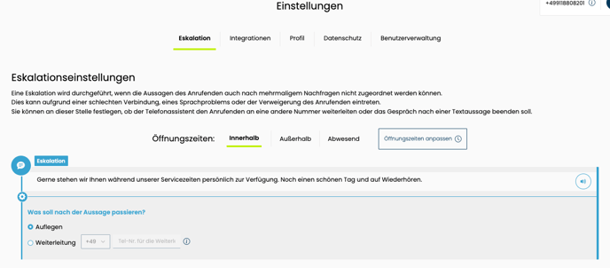 Eskalationseinstellungen_VITAS-Plattform