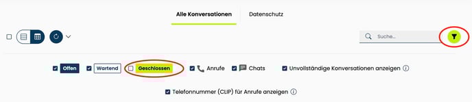 Geschlossene Konversationen ausblenden_Neuer Header