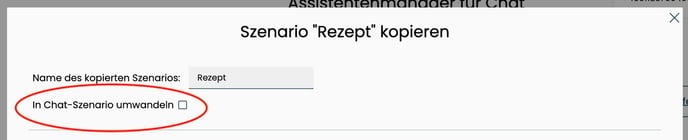 Szenario umwandeln_Chat-Szenario