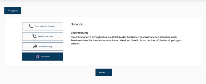 dubidoc Integration vernküpfen