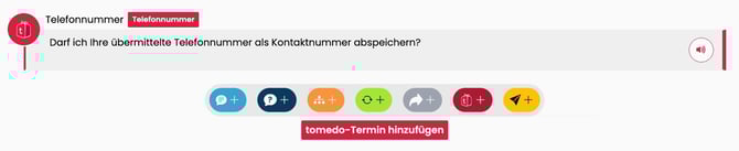 tomedo Terminelement einfügen